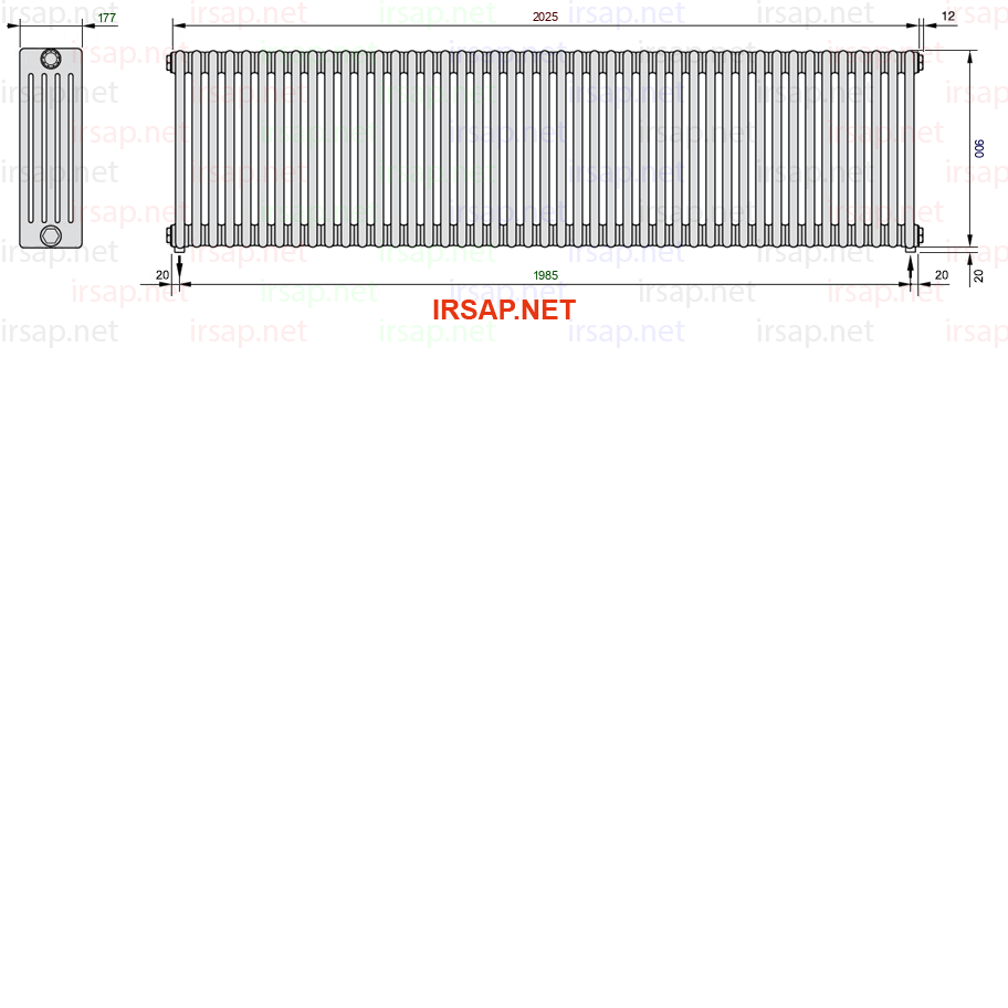 Радиатор IRSAP Tesi 50900/45 T16 CL 01